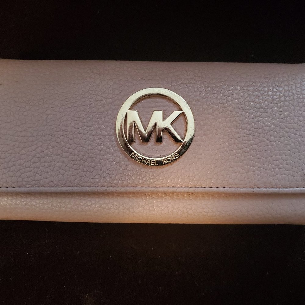 Michael Kors Wallet Long Folding Soft Blush Pink L